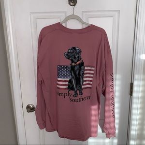 XXLarge Simply Southern Patriotic Rose Long Sleeve Tee
